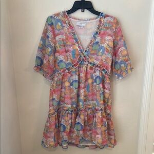 Never Fully Dressed Multicolor Patterned Dress